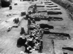 Část plochy lahovického pohřebiště – výzkum v roce 1957
(Krumphanzlová a kol. 2013).